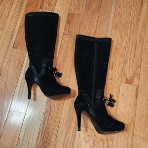 Platform Tassel Tall Booties